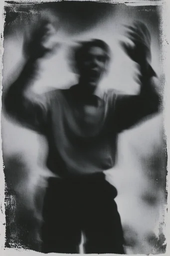 Spectral Motion Noir moodboard — generate AI images in this style