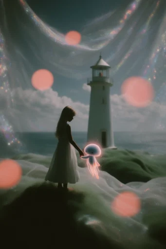 Ethereal Prismatic Nostalgia style reference image — chromatic aberration