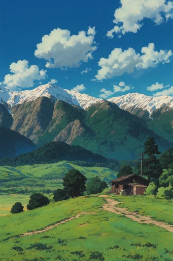 Nostalgic Ghibli Summer style reference image — Studio Ghibli style