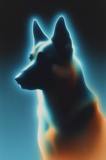 Thermal Grain Surrealism style reference image — chromatic light leaks