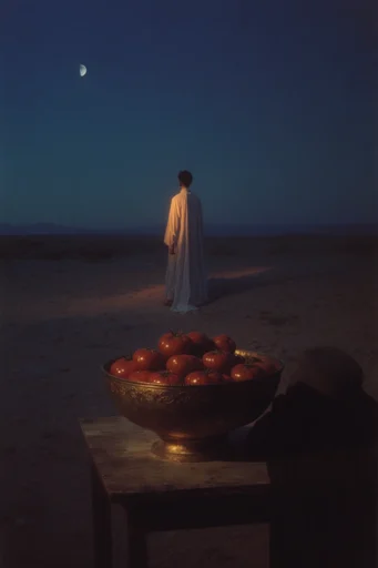 Luminous Twilight Surrealism style reference image — nocturnal surrealism