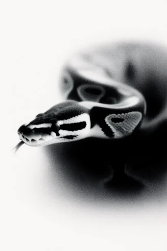 Monochromatic Surrealist Noir style AI image example 3
