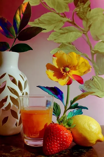 Vivid Surrealist Maximalism style reference image — high-contrast studio lighting