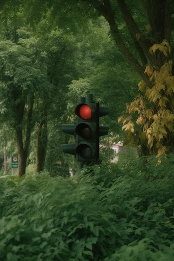 Surreal Verdant Geometry style reference image — deep forest green