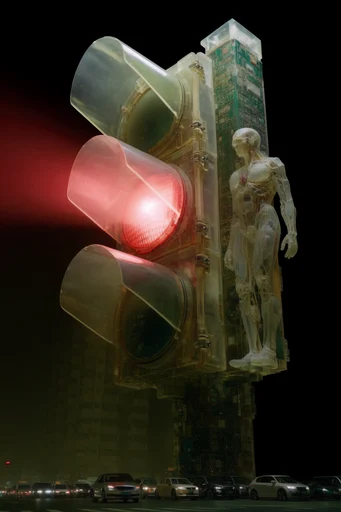 Bio-Synthetic Tactical Specimen style reference image — translucent resin