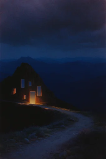 Nocturnal Amber Surrealism style reference image — magical realism