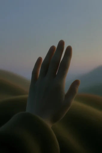 Velvet Minimalist Landscapes style reference image — undulating topography