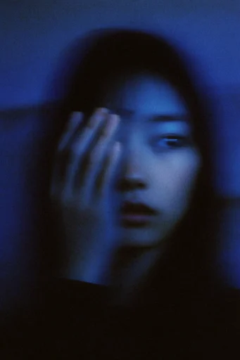 Spectral Indigo Noir style reference image — motion blur atmosphere