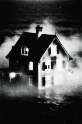 Submerged Noir Grain style AI image example 4