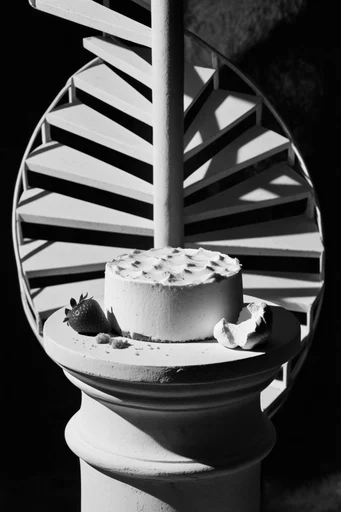 Monochromatic Brutalist Geometry style reference image — architectural scale