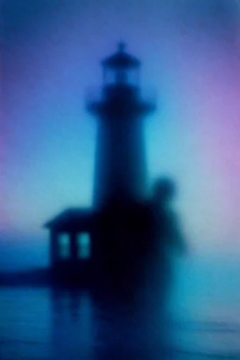 Luminous Spectral Haze style reference image — diffused neon glow