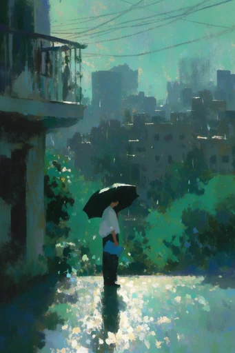 Luminous Impressionist Pastoral style reference image — impressionist oil painting