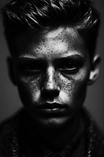 Raw Cinematic Noir style reference image — gritty film grain
