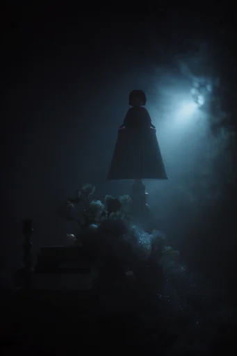 Cinematic Cyan Noir style reference image — cinematic cyan lighting