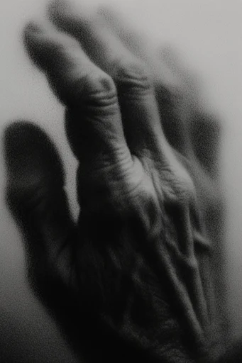 Ethereal Noir Pictorialism style reference image — high contrast monochrome