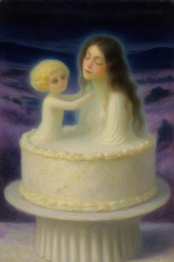 Luminous Mystical Surrealism style reference image — dreamlike atmosphere