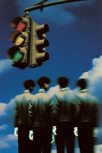 Nostalgic Surrealist Dreamcore style reference image — high-contrast moody lighting