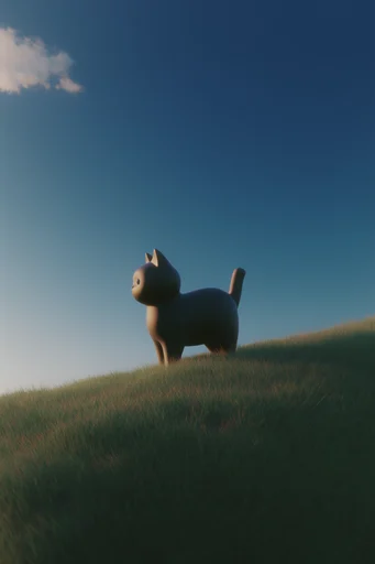 Surreal Minimalist Pastoral style reference image — toy-like aesthetic