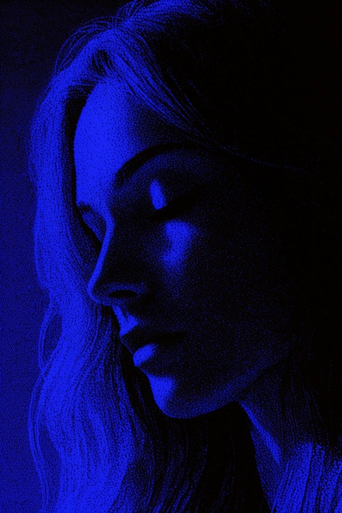 Electric Nocturnal Stippling style AI image example 1