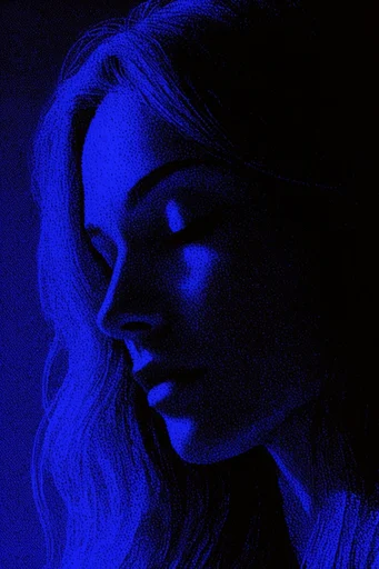 Electric Nocturnal Stippling moodboard — generate AI images in this style