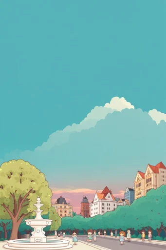 Minimalist Mint Whimsy style reference image — minimalist vector illustration