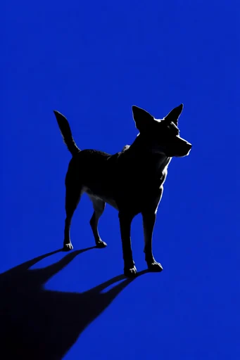 Electric Noir Futurism style reference image — minimalist graphic composition