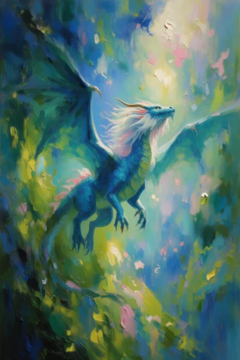 Luminous Impressionist Dreamscape style reference image — dappled sunlight