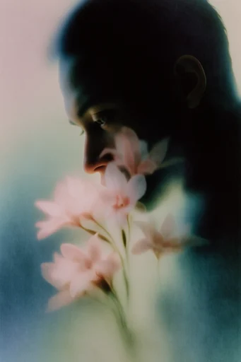 Ethereal Spectral Noir style reference image — surrealist portraiture