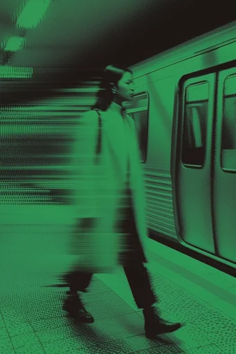 Acid Glitch Punk style reference image — digital glitch distortion