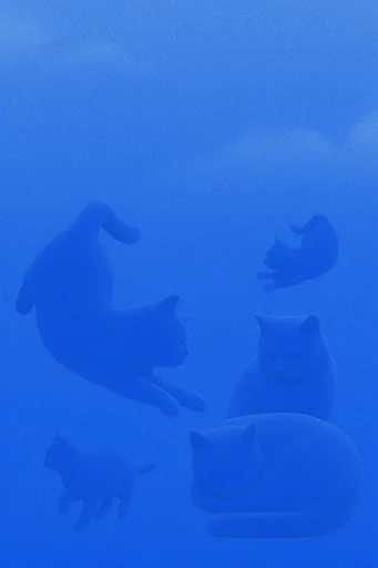 Ethereal Cyan Stipple style reference image — cyanotype aesthetic