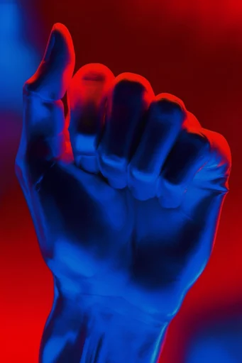 Electric Noir Futurism style reference image — neon rim lighting