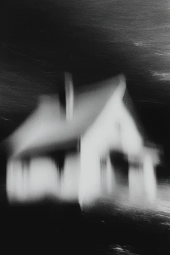 Monochrome Ethereal Blur style reference image — dreamlike soft focus