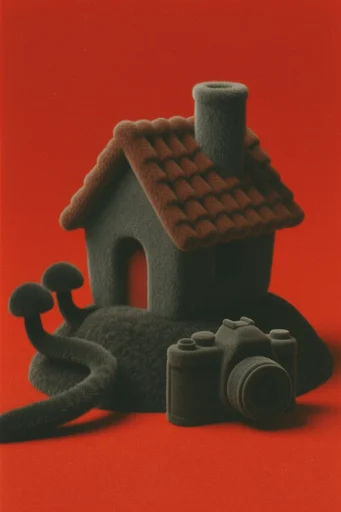 Crimson Velvet Surrealism style AI image example 4