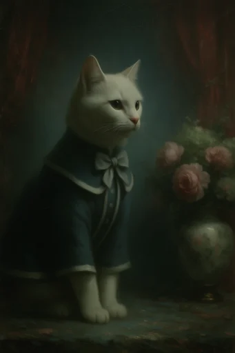 Moody Nocturnal Romanticism style reference image — deep teal and emerald palette
