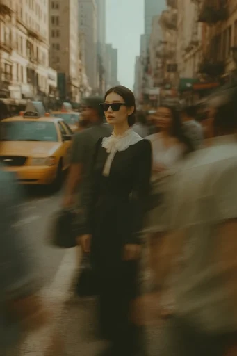 Cinematic Urban Kineticism style reference image — cinematic urban photography