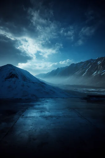 Cinematic Nocturnal Noir style AI image example 2