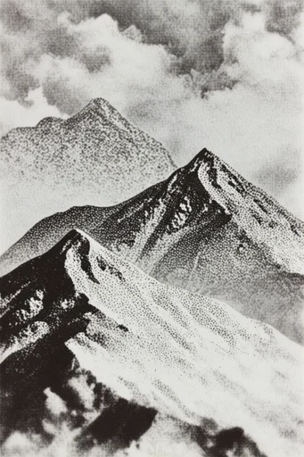 Monochromatic Surrealist Archive style reference image — monochromatic high contrast