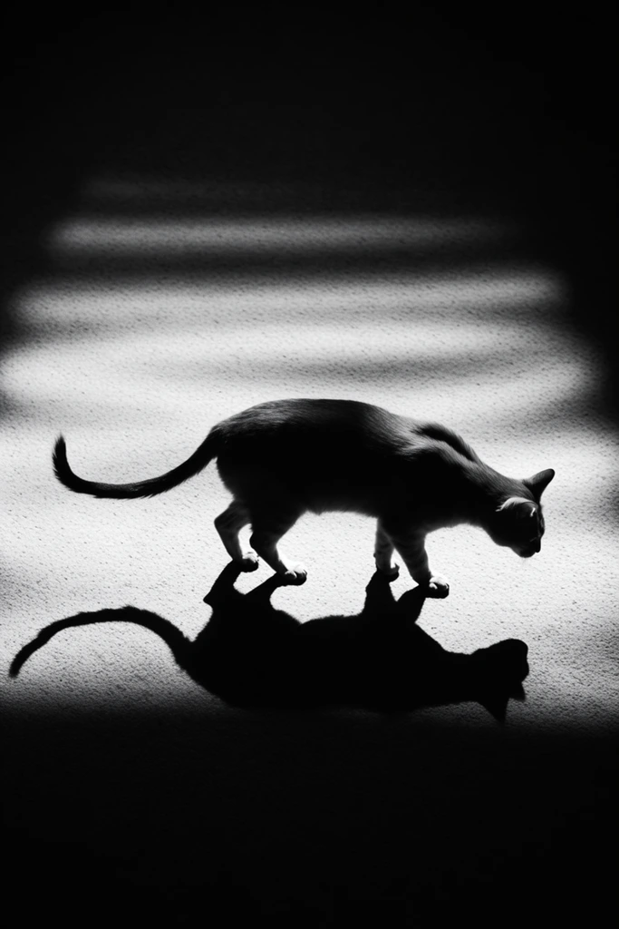 Stark Geometric Chiaroscuro style AI image example 3