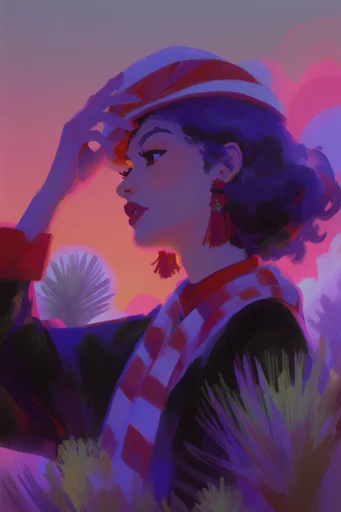 Neon Frontier Surrealism style reference image — atmospheric solitude