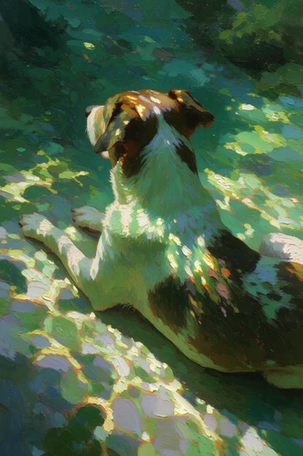 Luminous Impasto Atmosphere style reference image — shimmering caustic reflections