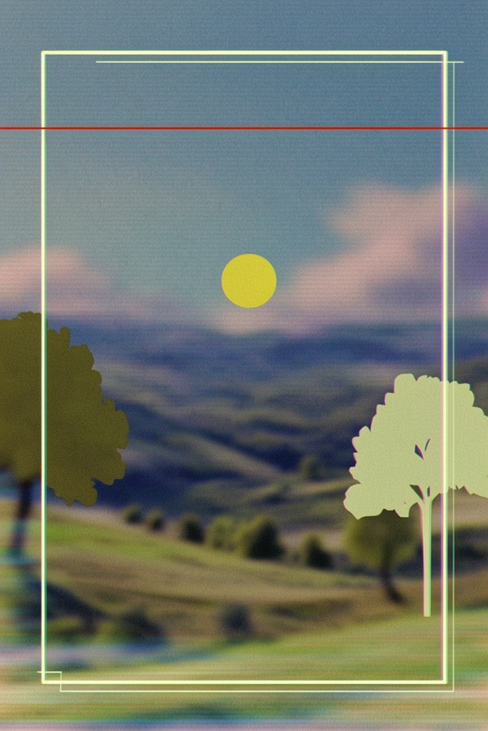 Analog Noir Glitch style AI image example 2