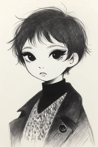 Graphic Noir Anime moodboard — generate AI images in this style