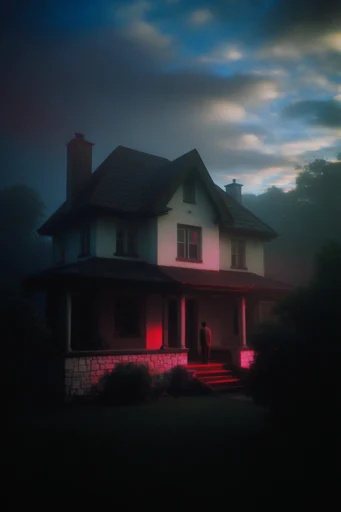 Cinematic Crimson Noir style reference image — low-key noir lighting