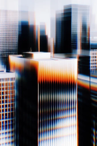 Luminous Glitch Spectrum style reference image — chromatic aberration
