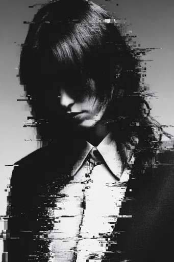 Corrupted Monochrome Noir moodboard — generate AI images in this style