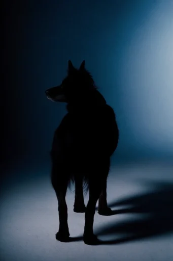Cinematic Cyan Noir style AI image example 3