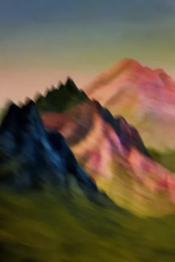 Kinetic Velocity Abstraction style reference image — panning motion blur