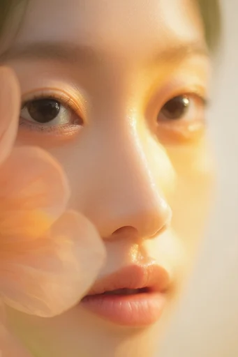 Ethereal Amber Radiance style reference image — minimalist warm palette