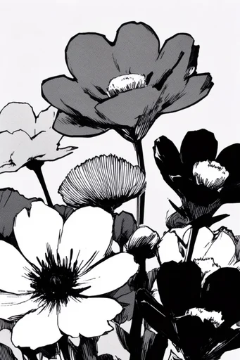 High-Contrast Ink Expressionism style reference image — stark negative space