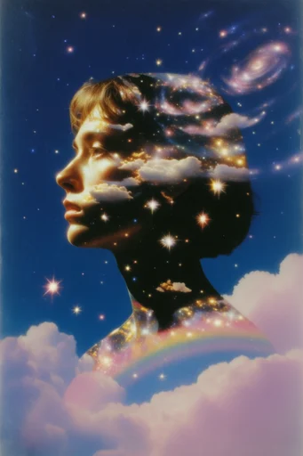 Luminous Cosmic Dreamscapes moodboard — generate AI images in this style